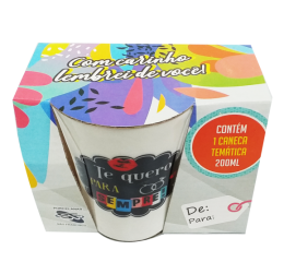 CANECA PORCELANA PRESENTE SORRIA 200ML 19L-P